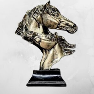 Handcrafted Multicolor Horse Face Idol Showpiece | Decorative Sculpture for Home Decor