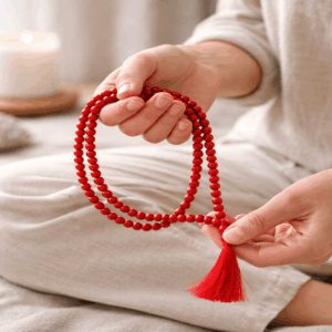 Red Coral Beads Mala