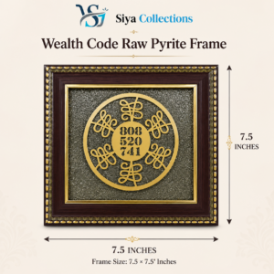 Wealth Code Raw Pyrite Frame | Power & Energy Flow