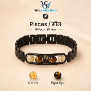 Pisces (मीन राशि) Zodiac Metal Bracelet